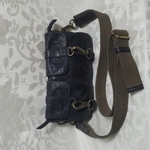 Free People Black Leather Fanny Pack or Crossbody Bag